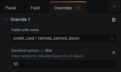 Override Max setting